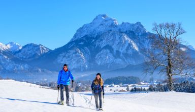 Évasion raquettes entre lacs et châteaux en Bavière