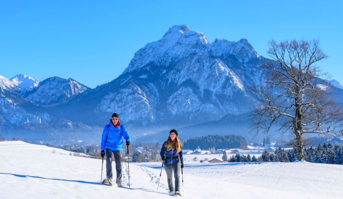 Évasion raquettes entre lacs et châteaux en Bavière